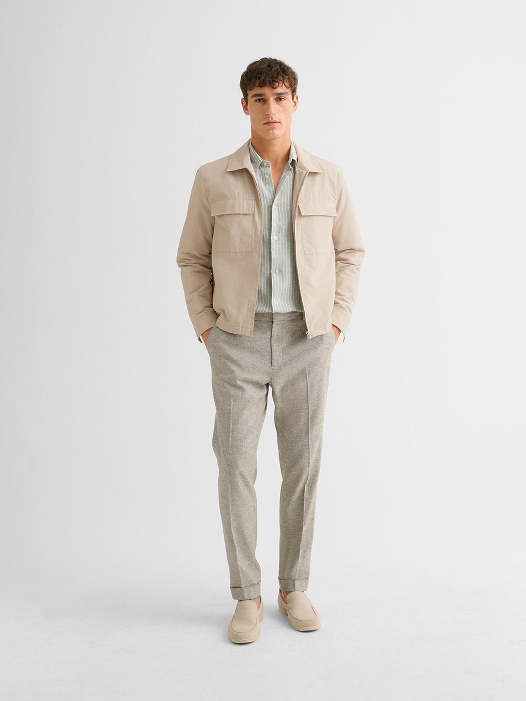 Veste casual déperlante col chemise - DEVRED 1902