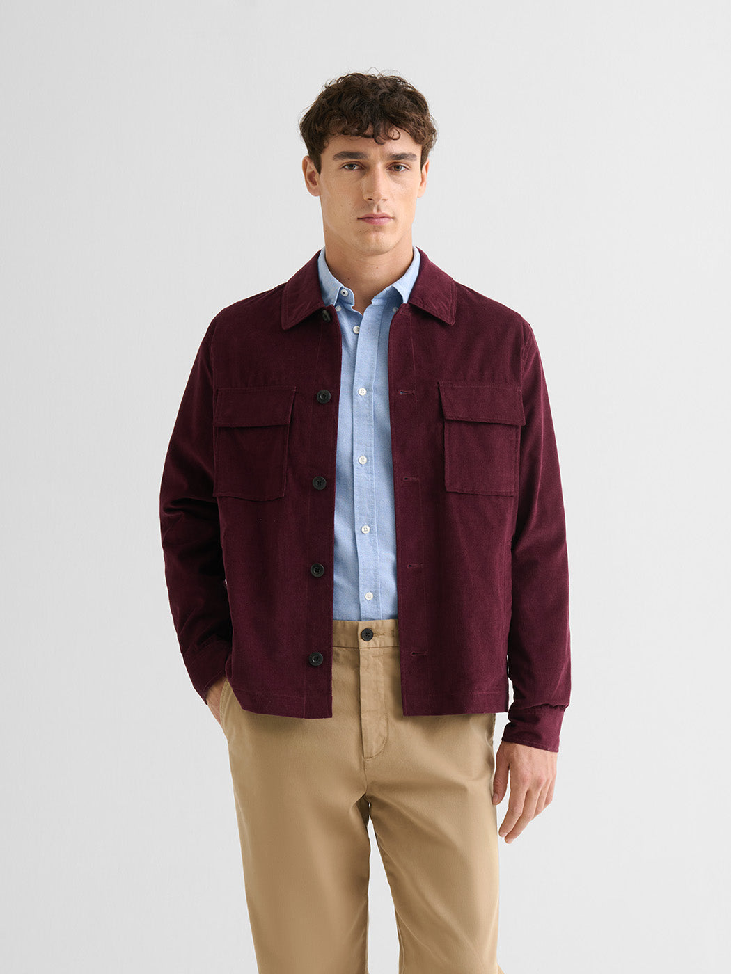 Veste casual en velours col chemise - DEVRED 1902