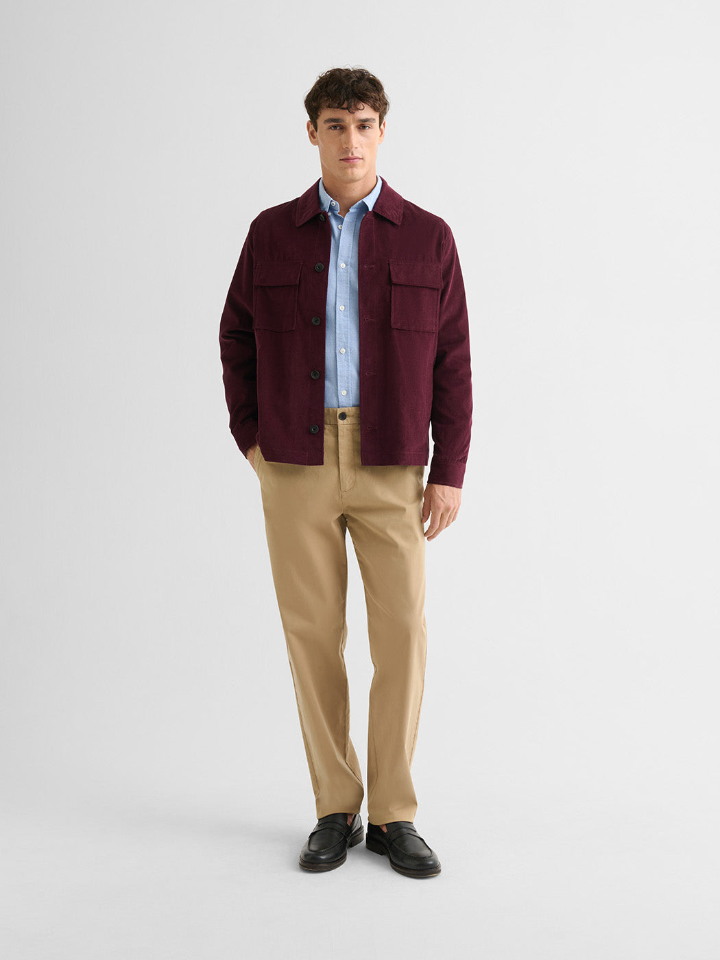 Veste casual en velours col chemise - DEVRED 1902