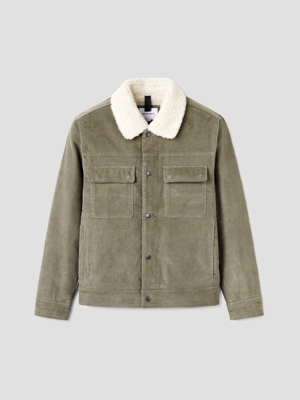 Veste en velours côtelé col sherpa - DEVRED 1902