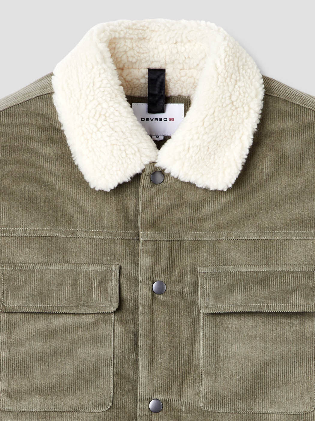 Veste en velours côtelé col sherpa - DEVRED 1902