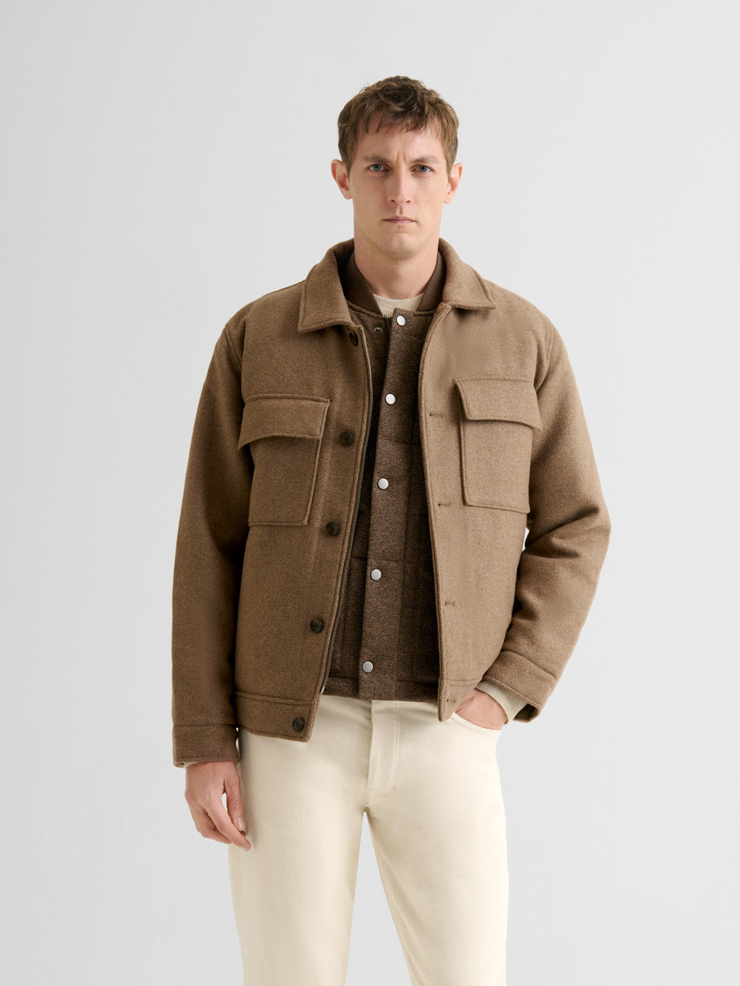 Veste casual doublée col chemise - DEVRED 1902