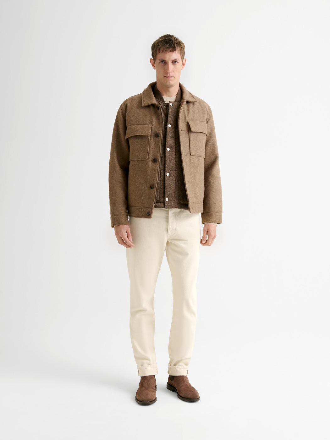 Veste casual doublée col chemise - DEVRED 1902