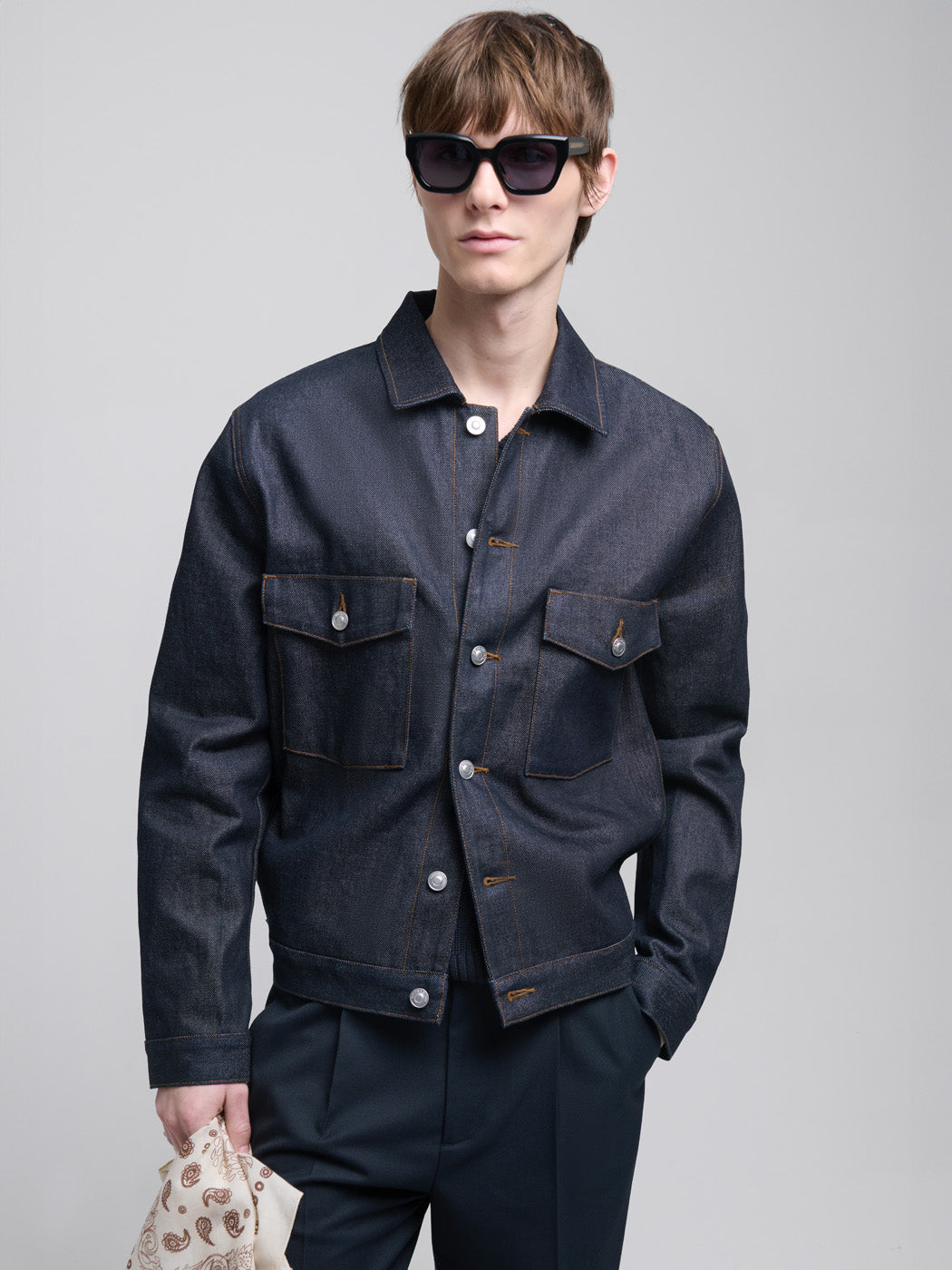 Veste selvedge col chemise - L'atelier - DEVRED 1902