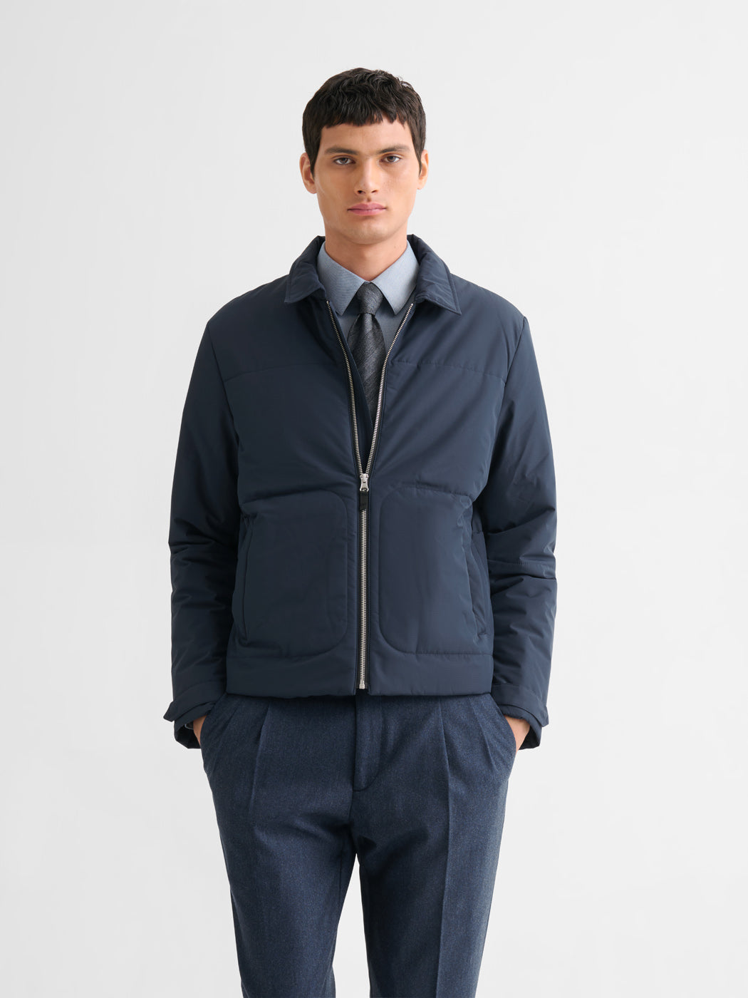 Blouson zippé matelassé col chemise - DEVRED 1902
