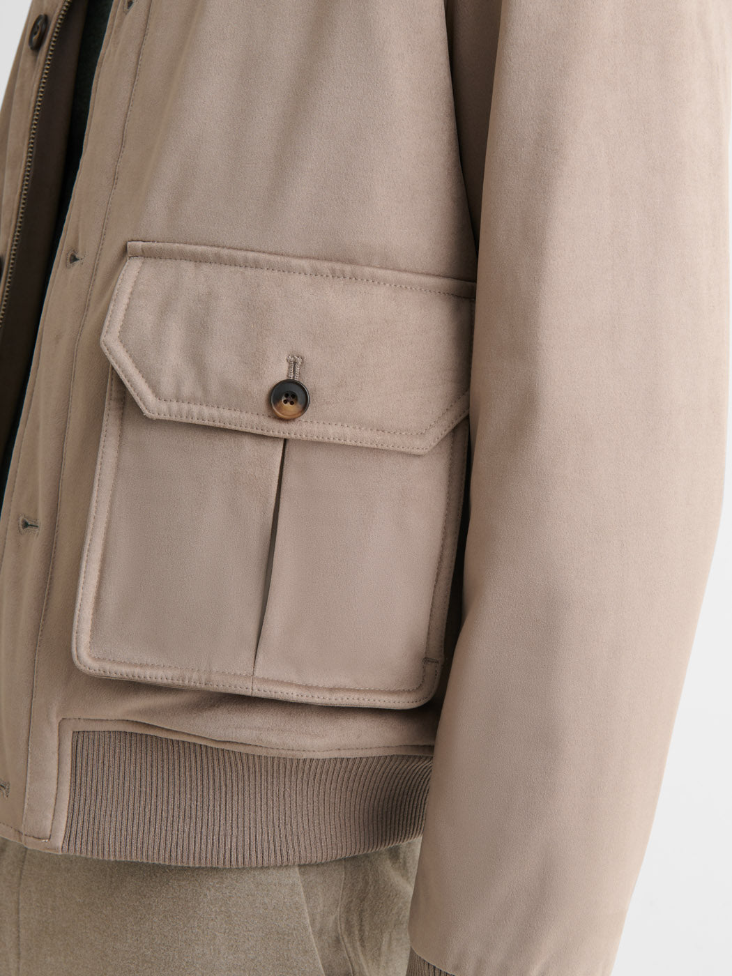 Blouson en suédine col montant - DEVRED 1902