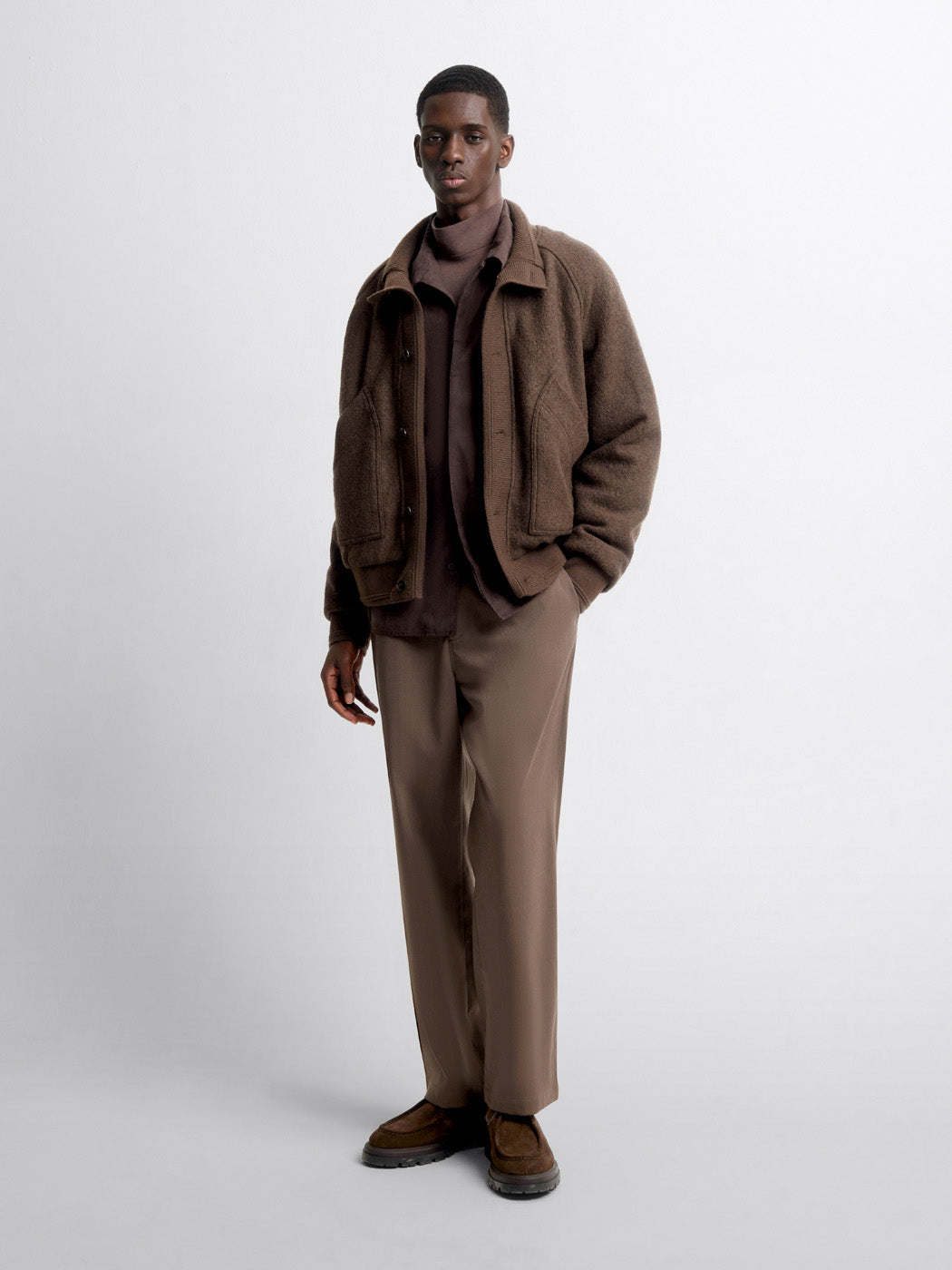 Blouson en laine mélangée  - L'atelier - DEVRED 1902