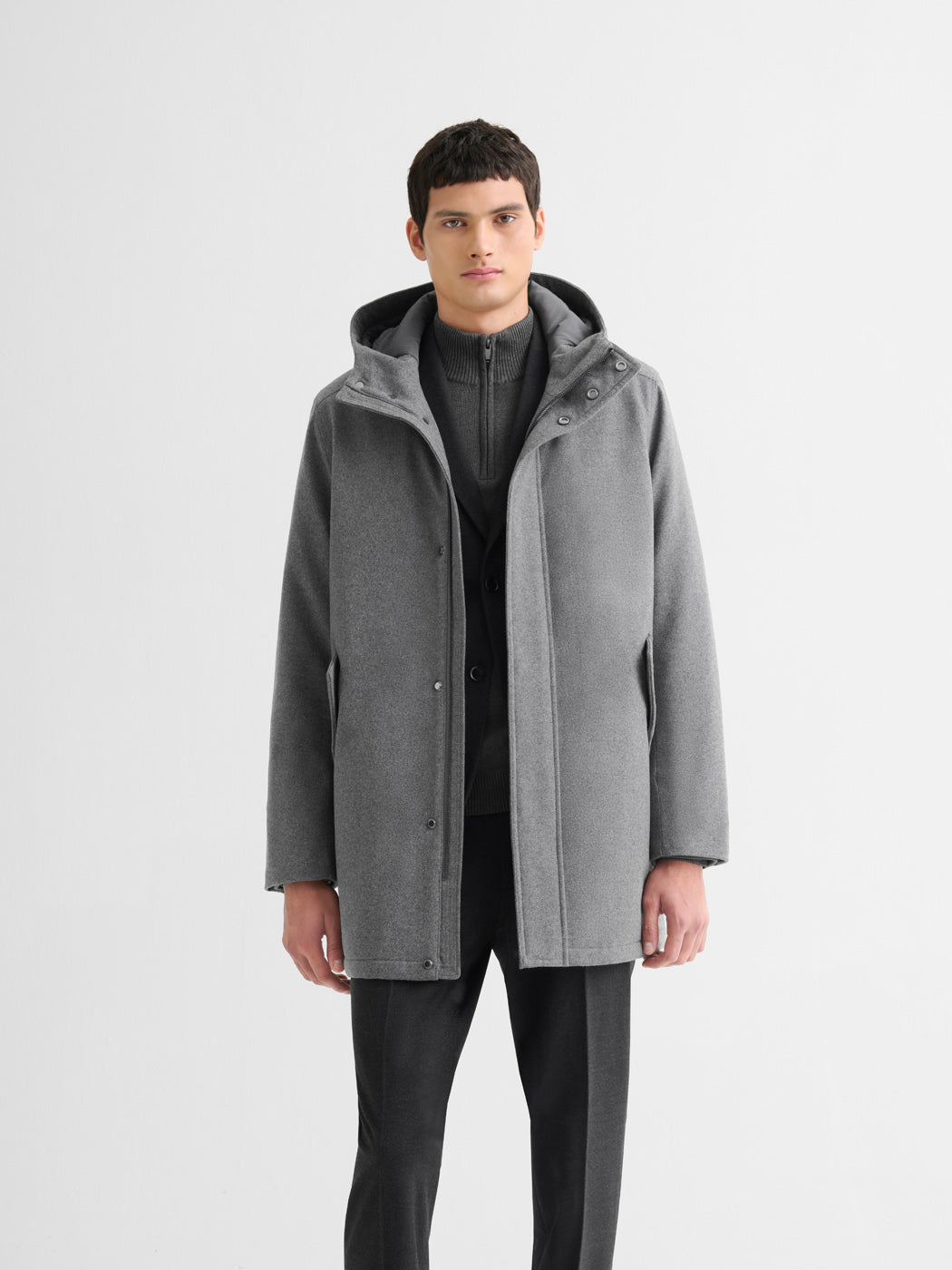 Manteau coupe droite à capuche - DEVRED 1902