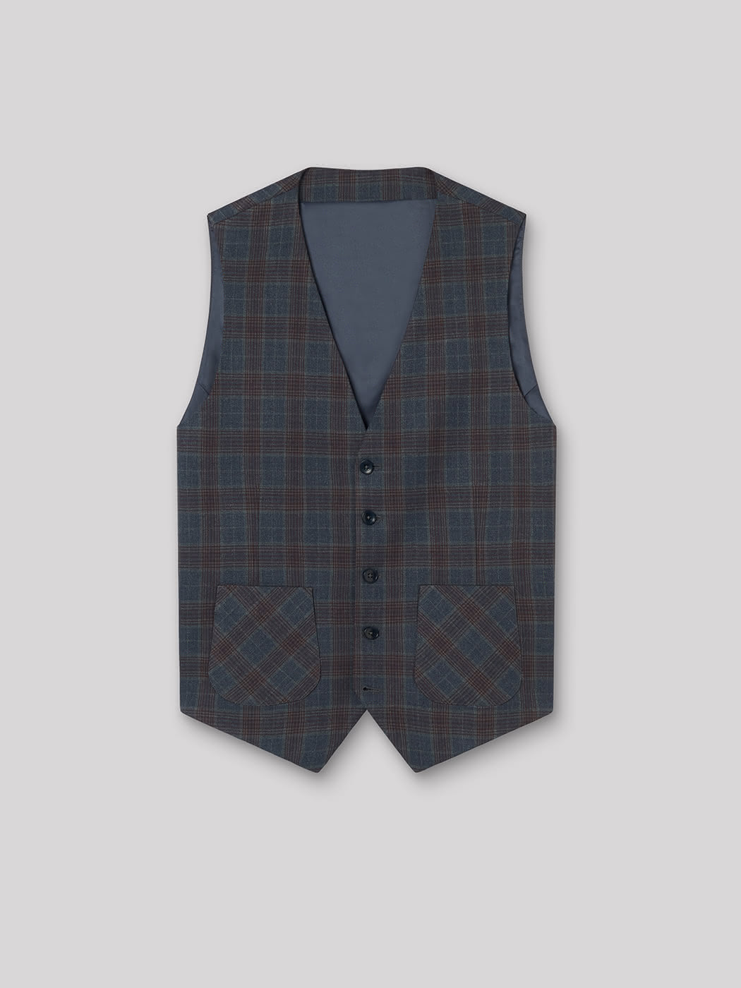 Gilet coordonnable à carreaux - DEVRED 1902