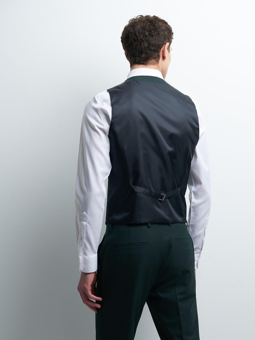 Gilet coordonnable en poly-viscose uni - DEVRED 1902