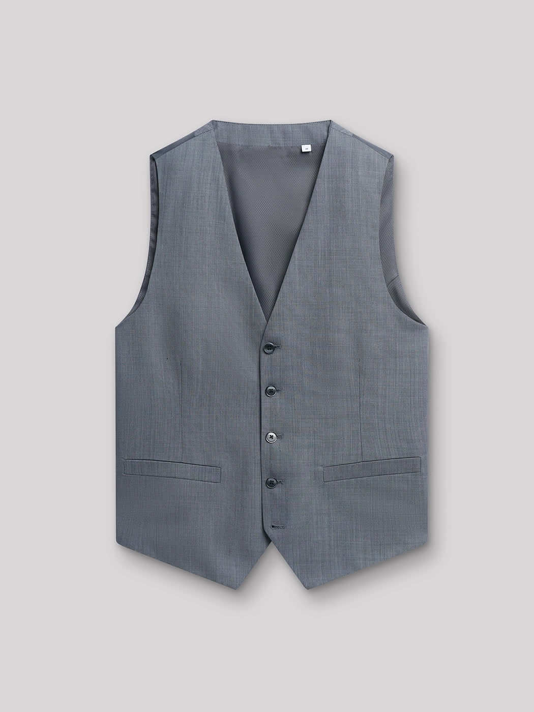 Gilet coordonnable en laine faux uni - DEVRED 1902