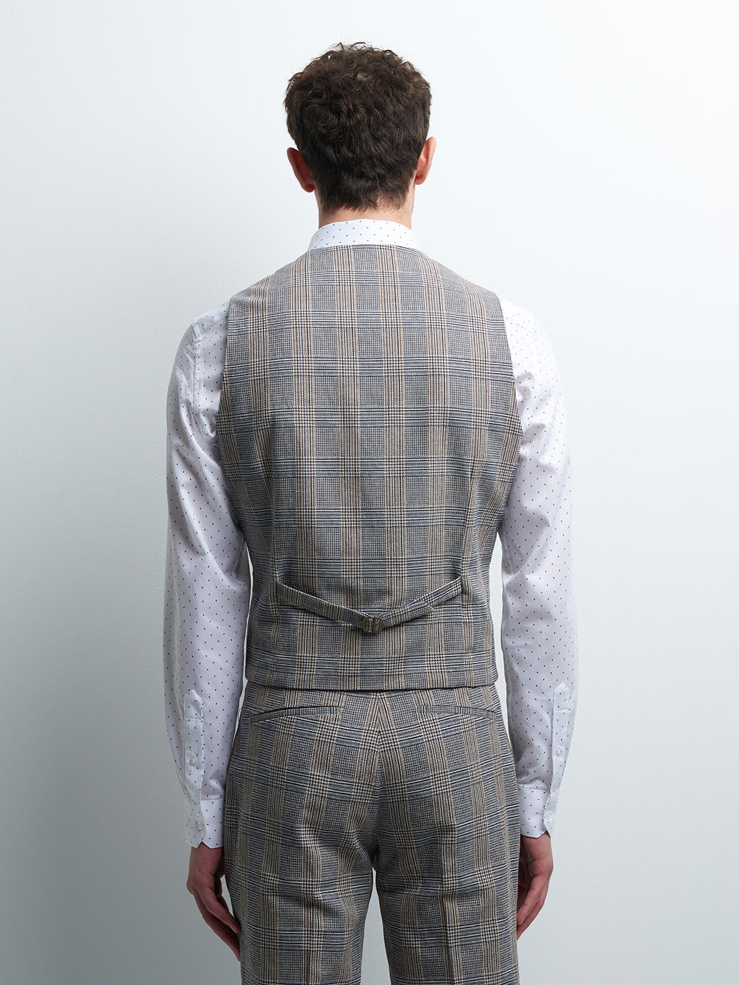 Gilet coordonnable en coton à carreaux - DEVRED 1902