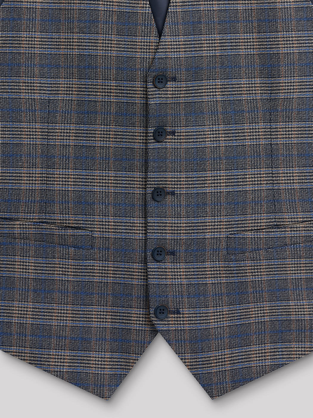 Gilet coordonnable stretch à carreaux - DEVRED 1902