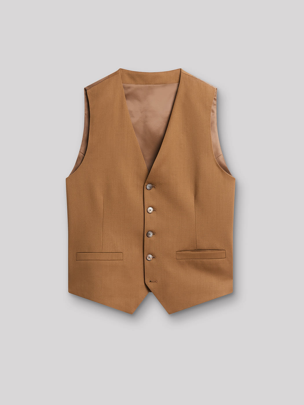 Gilet coordonnable en laine uni - DEVRED 1902