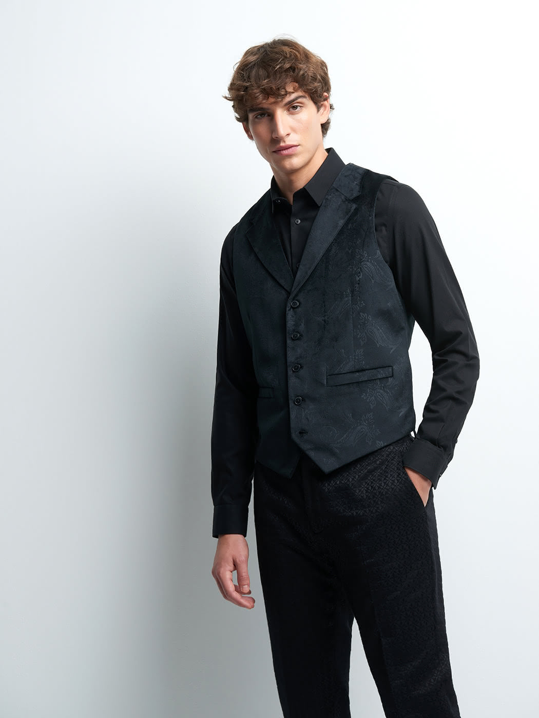 Gilet coordonnable en polyester faux uni - DEVRED 1902