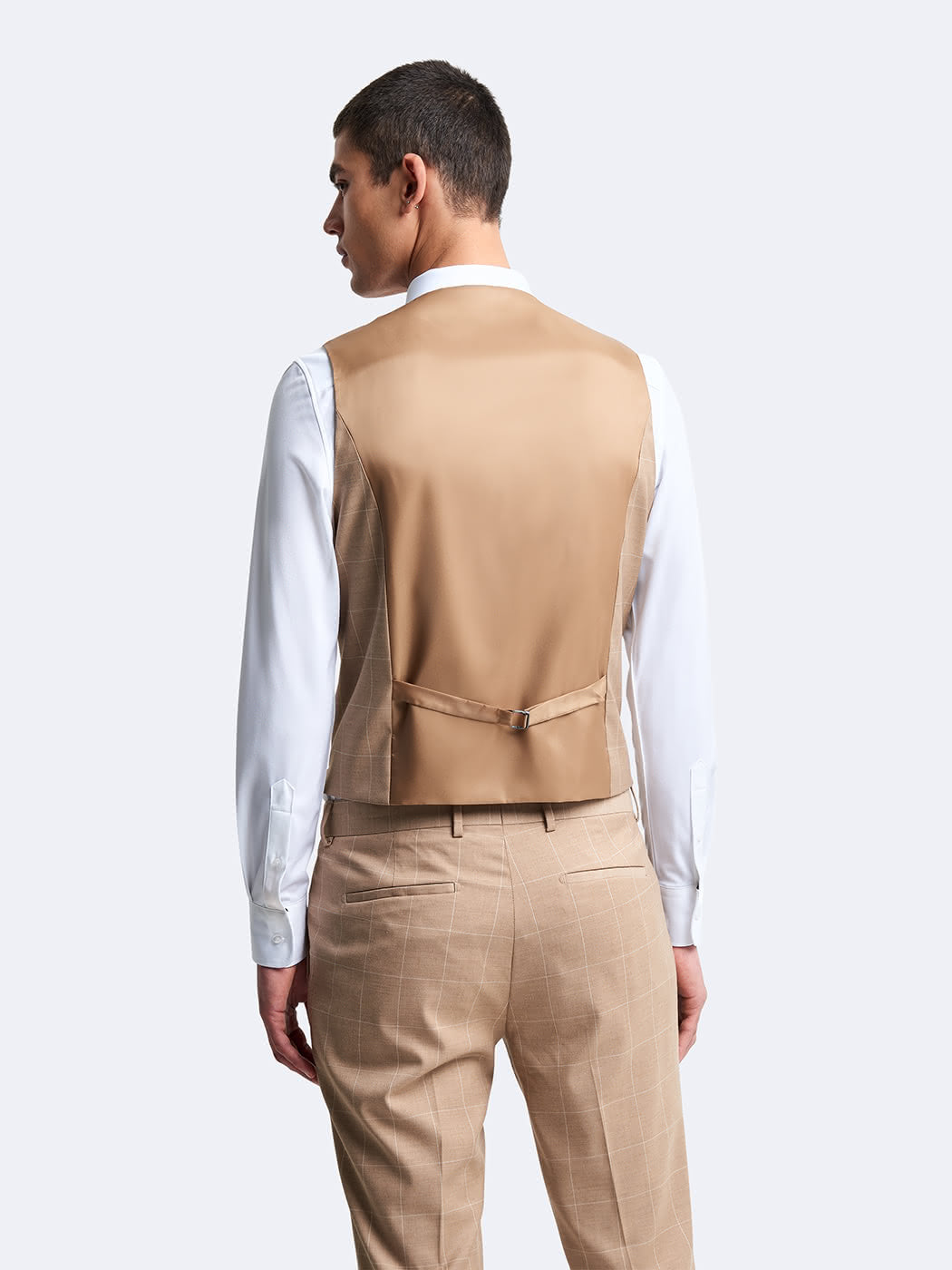 Gilet de costume stretch à carreaux - DEVRED 1902