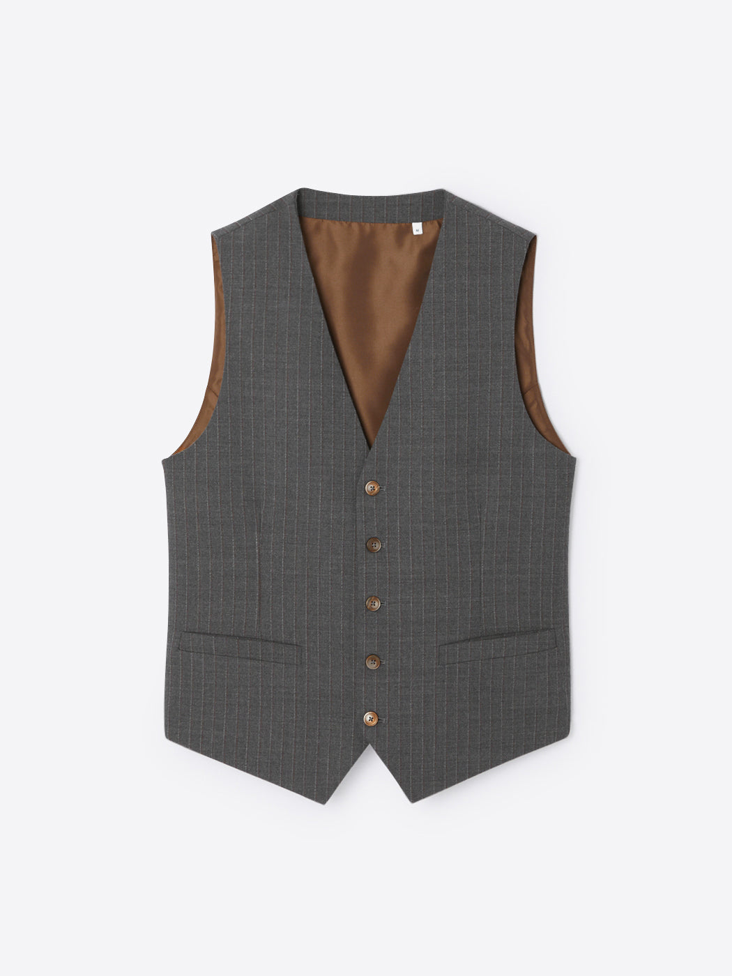 Gilet de costume rayé en laine peignée - DEVRED 1902