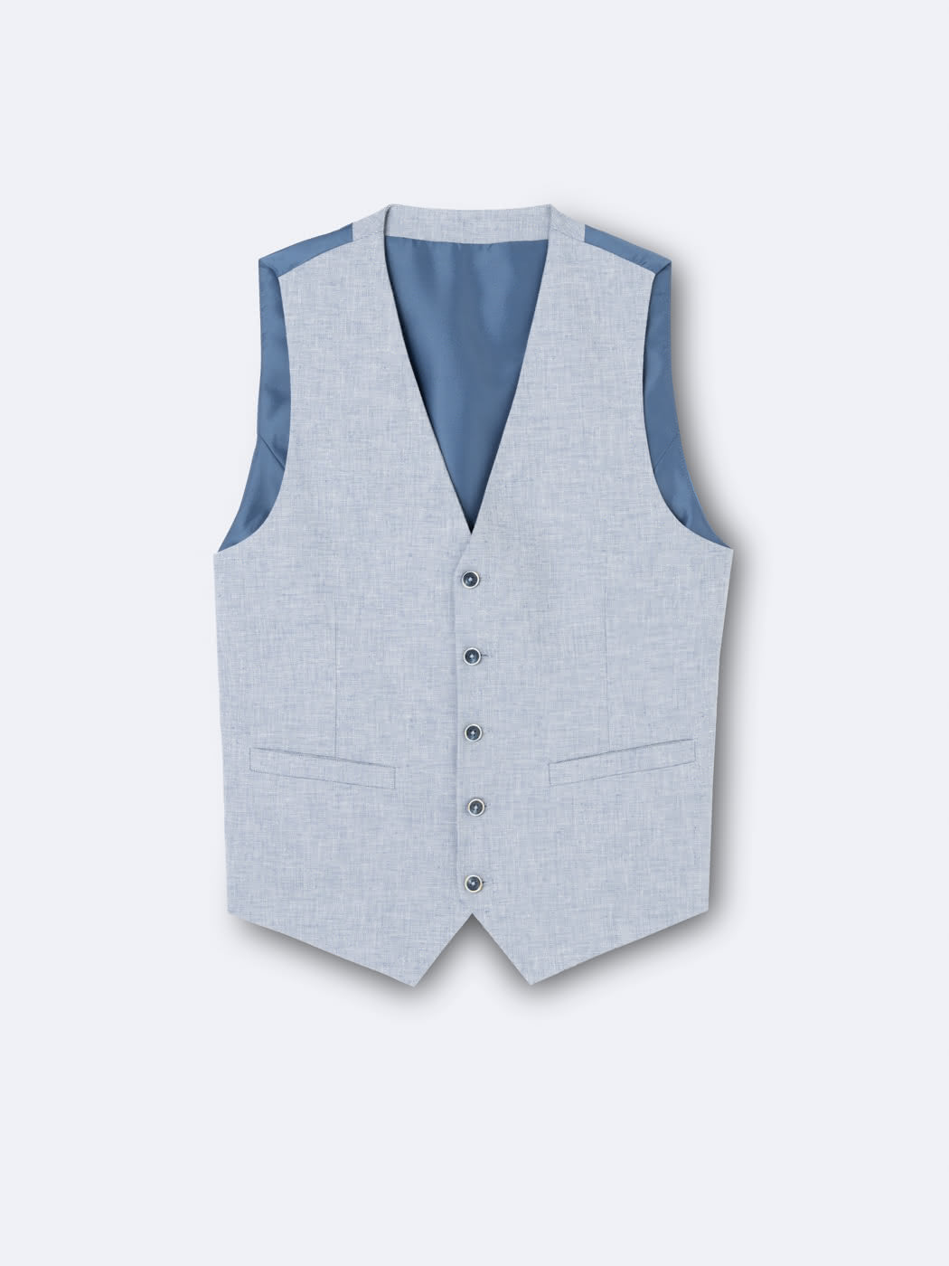 Gilet de costume 100%  lin armuré - DEVRED 1902