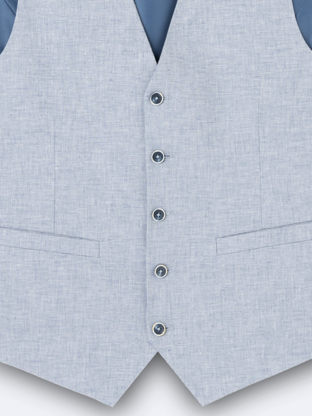 Gilet de costume 100%  lin armuré - DEVRED 1902