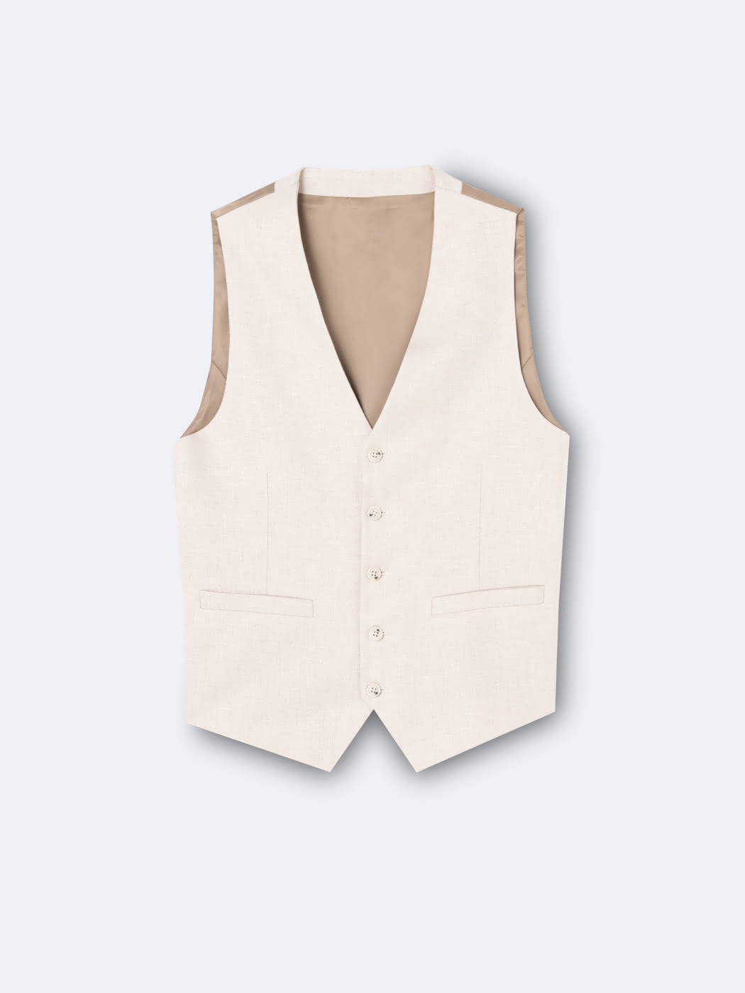 Gilet de costume en 100% coton lin - DEVRED 1902