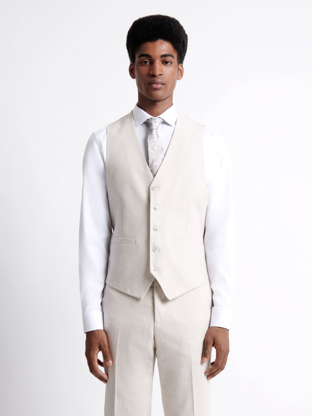 Gilet de costume en 100% coton lin - DEVRED 1902