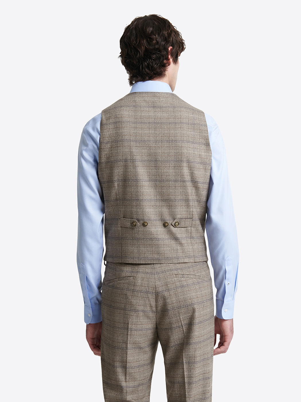 Gilet de costume stretch à carreaux - DEVRED 1902