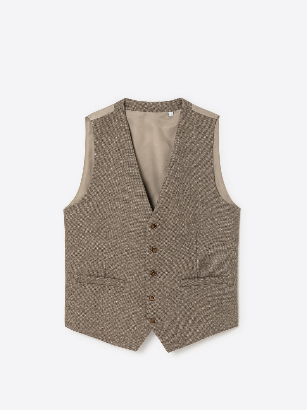 Gilet de costume regular en tweed chiné - DEVRED 1902