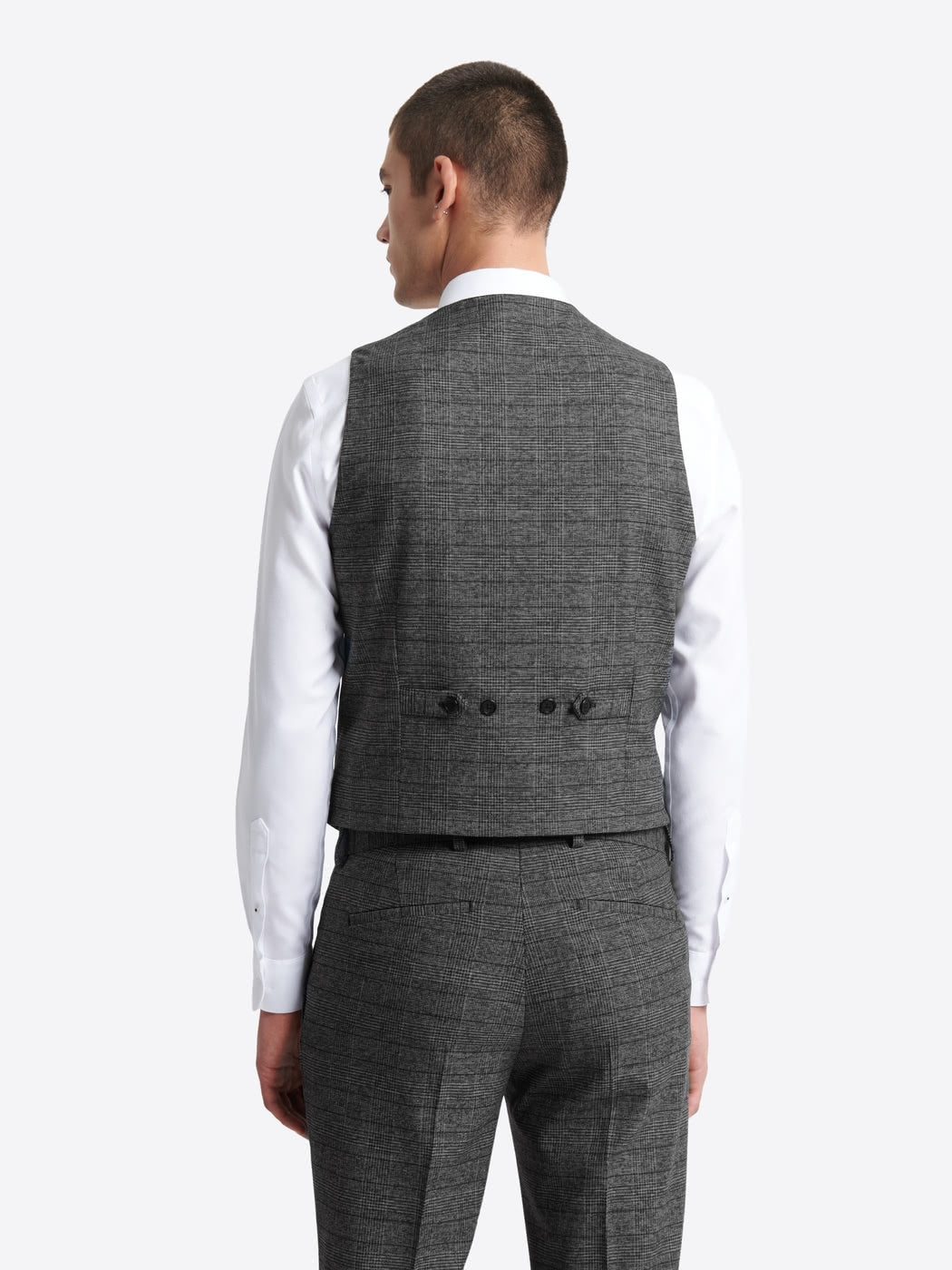 Gilet de costume stretch à carreaux - DEVRED 1902