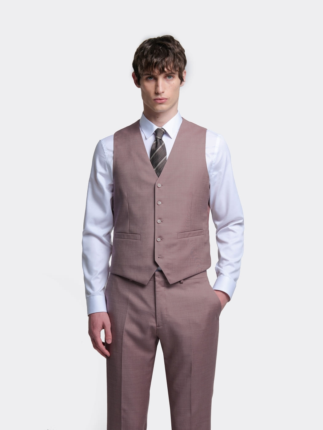 Gilet de costume bistretch chiné - DEVRED 1902