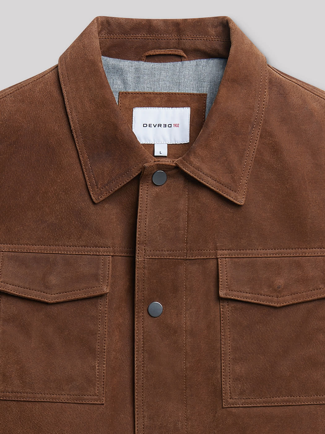 Blouson en cuir col chemise - DEVRED 1902