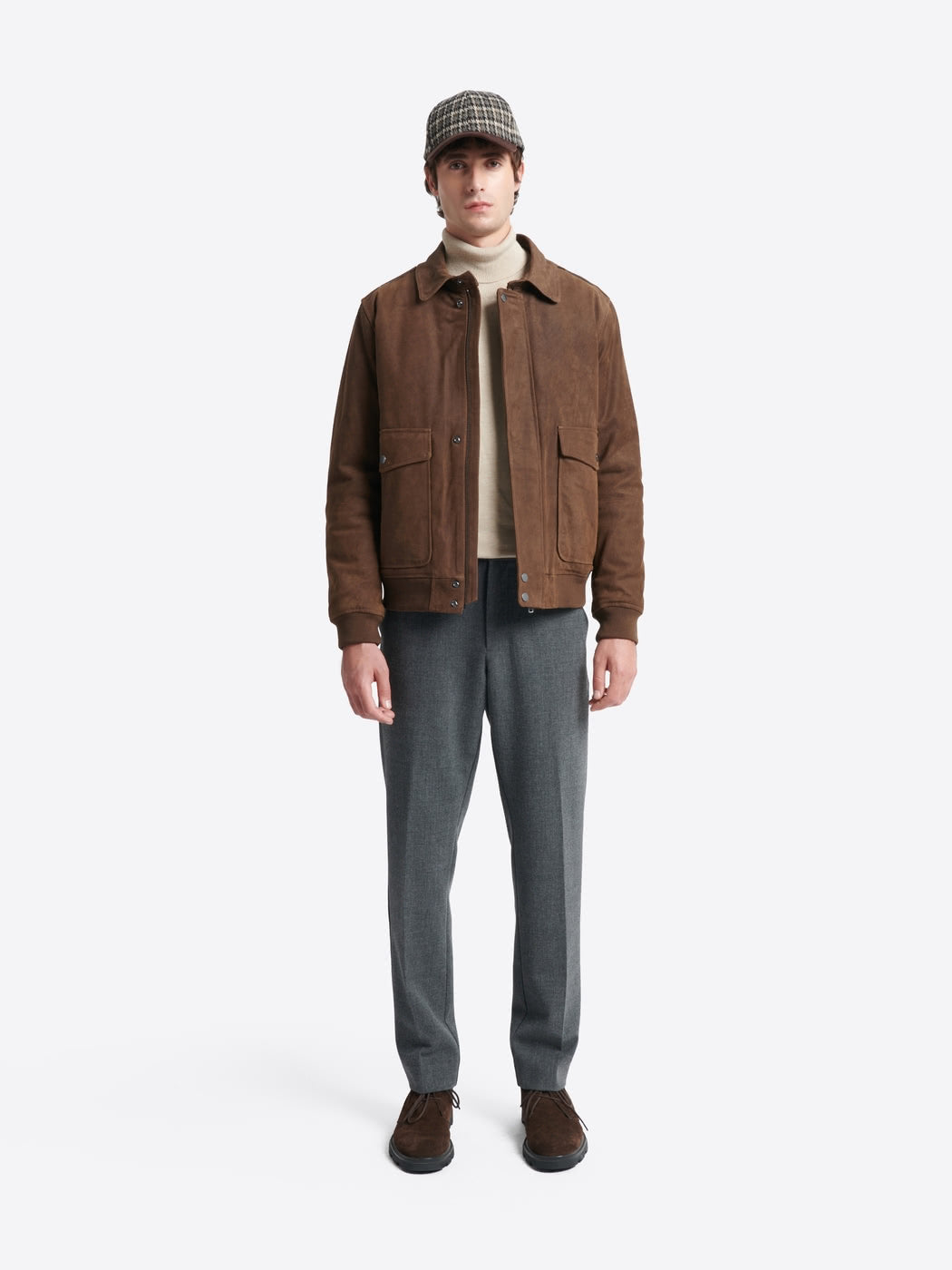 Blouson col sherpa en cuir - DEVRED 1902