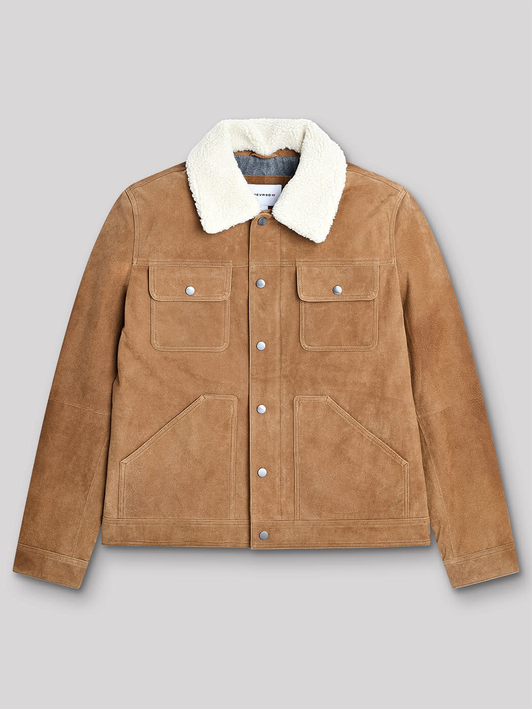 Blouson en cuir col sherpa - DEVRED 1902