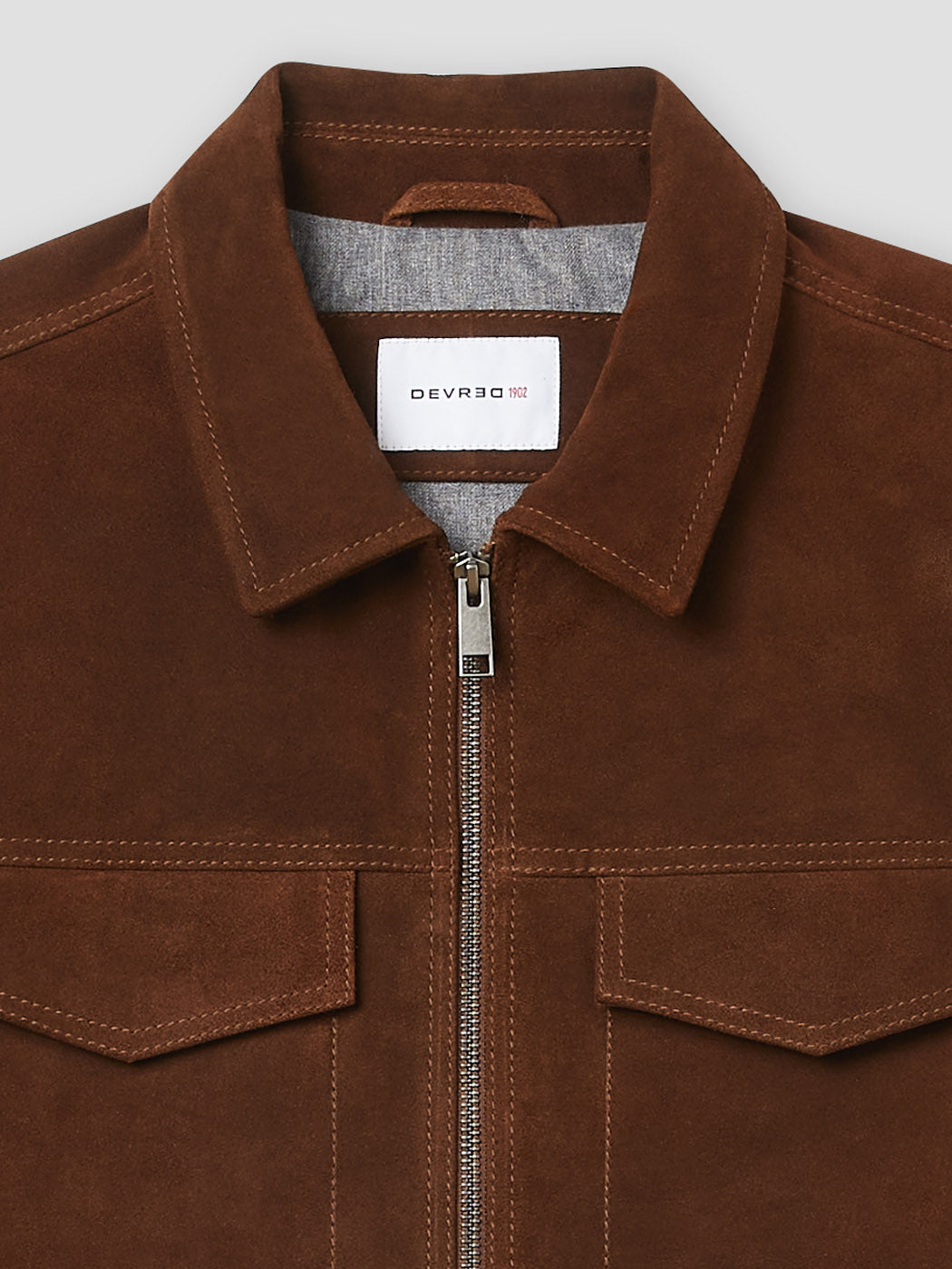 Blouson en cuir col chemise - DEVRED 1902
