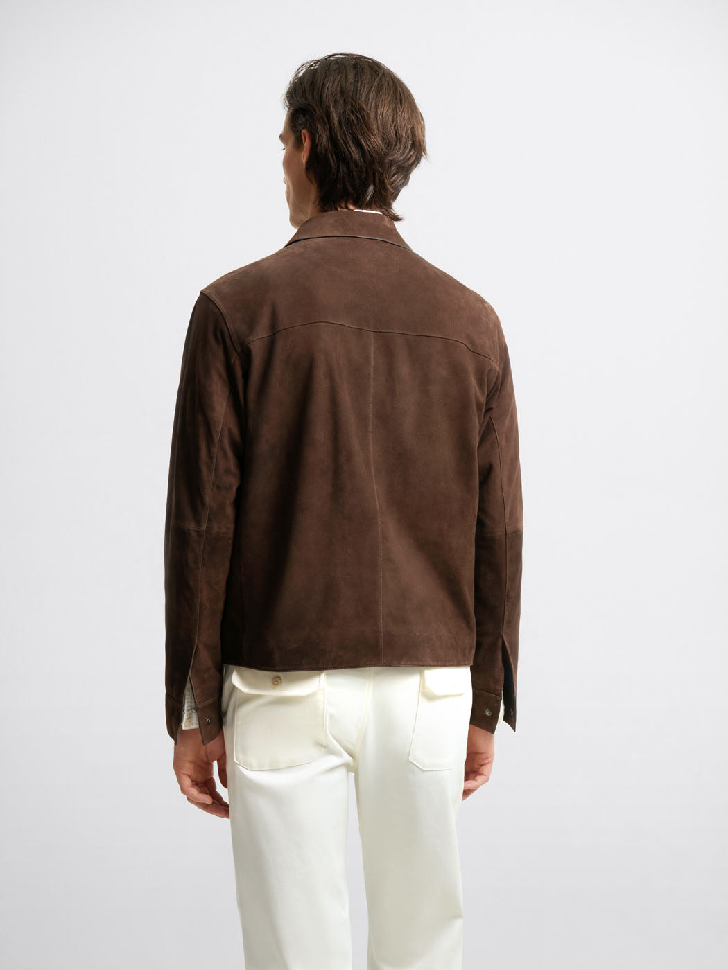 Blouson en cuir de chèvre col chemise - DEVRED 1902