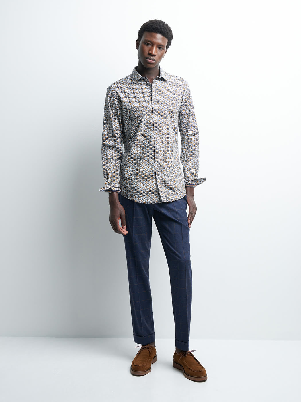 Chemise extra-slim stretch fantaisie - DEVRED 1902