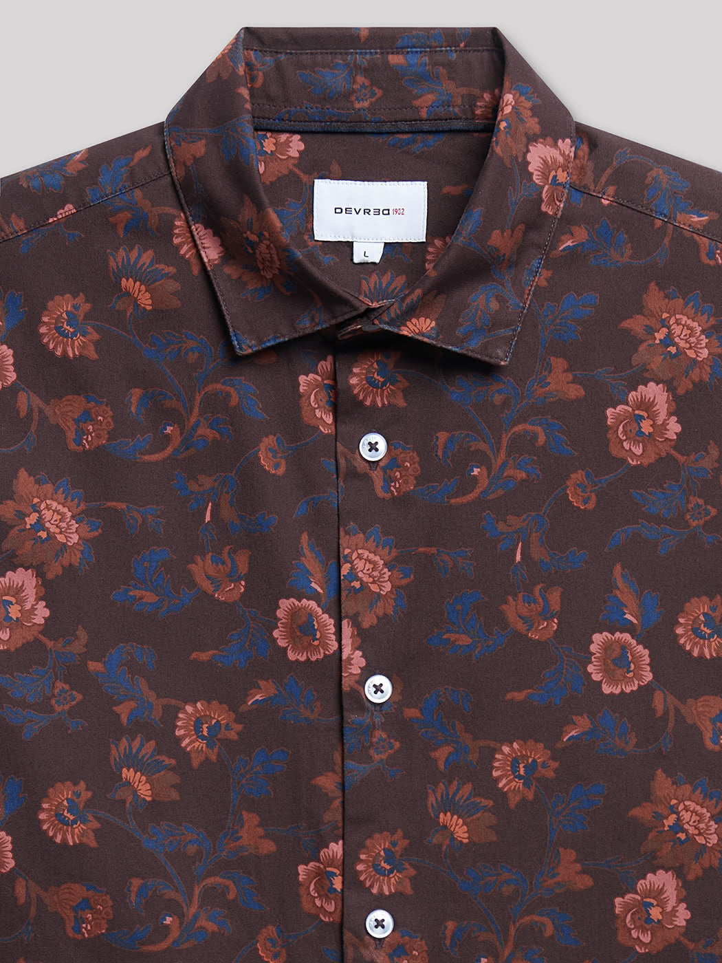 Chemise slim fleurie - DEVRED 1902