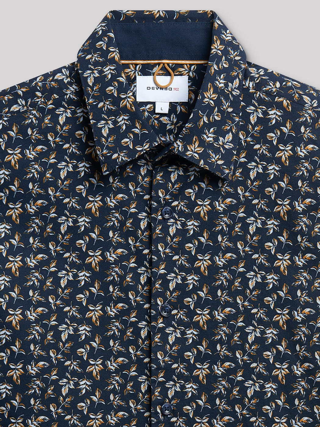 Chemise slim en popeline fleurie - DEVRED 1902