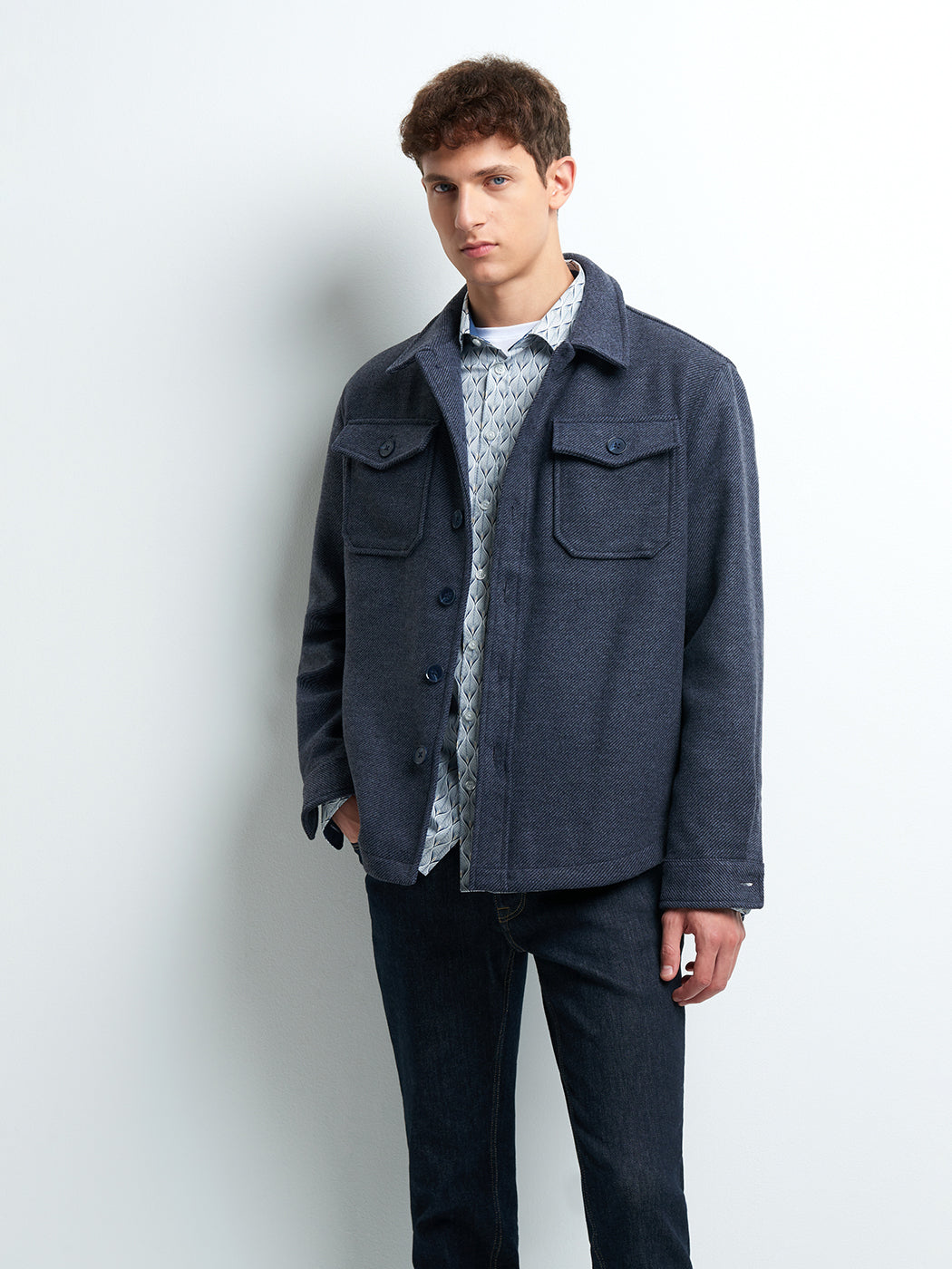 Surchemise regular faux uni - DEVRED 1902