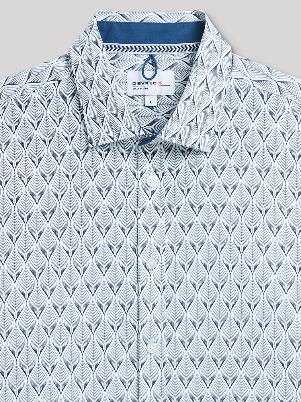 Chemise extra-slim stretch géométrique - DEVRED 1902