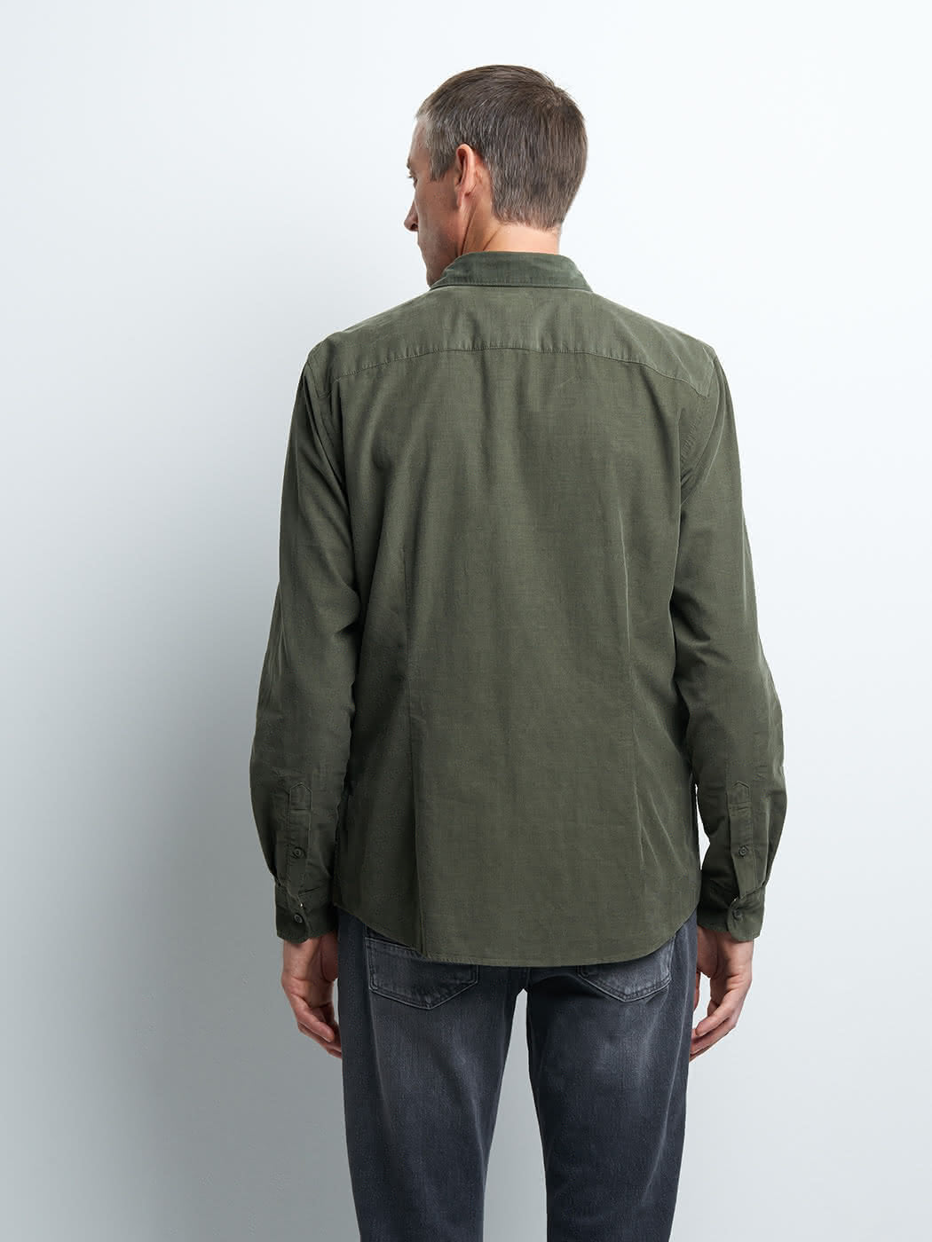 Chemise slim en velours unie - DEVRED 1902
