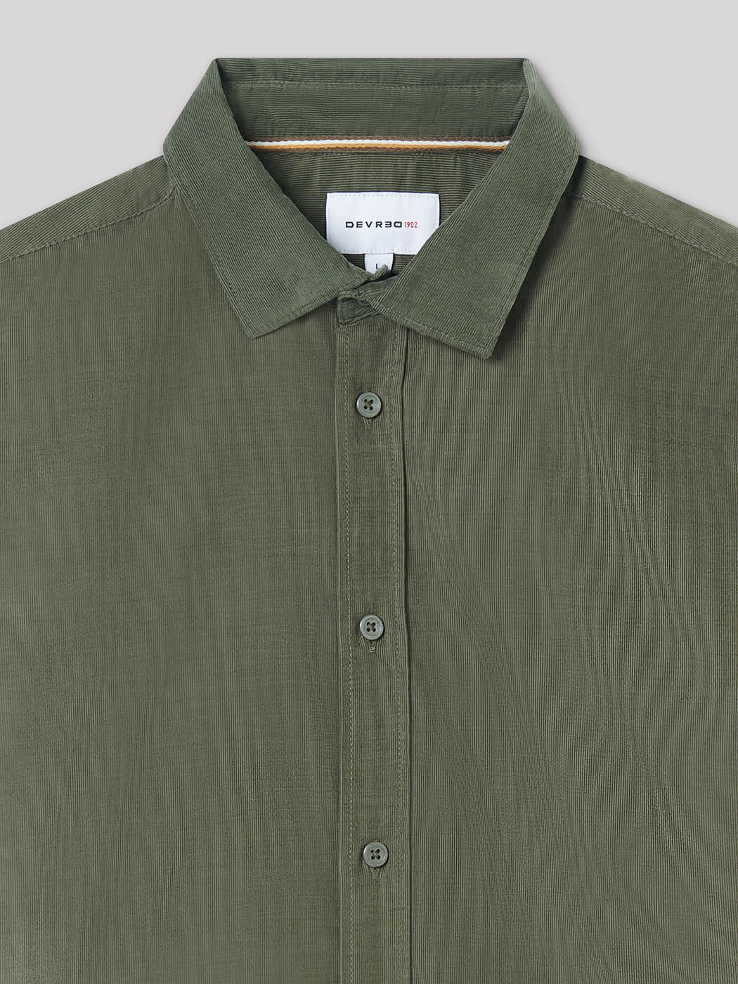 Chemise slim en velours unie - DEVRED 1902