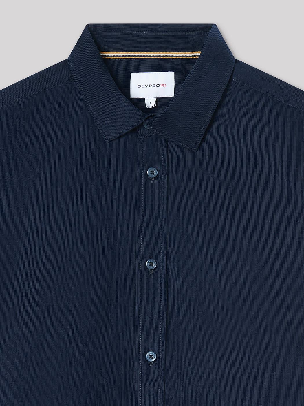 Chemise slim en velours unie - DEVRED 1902