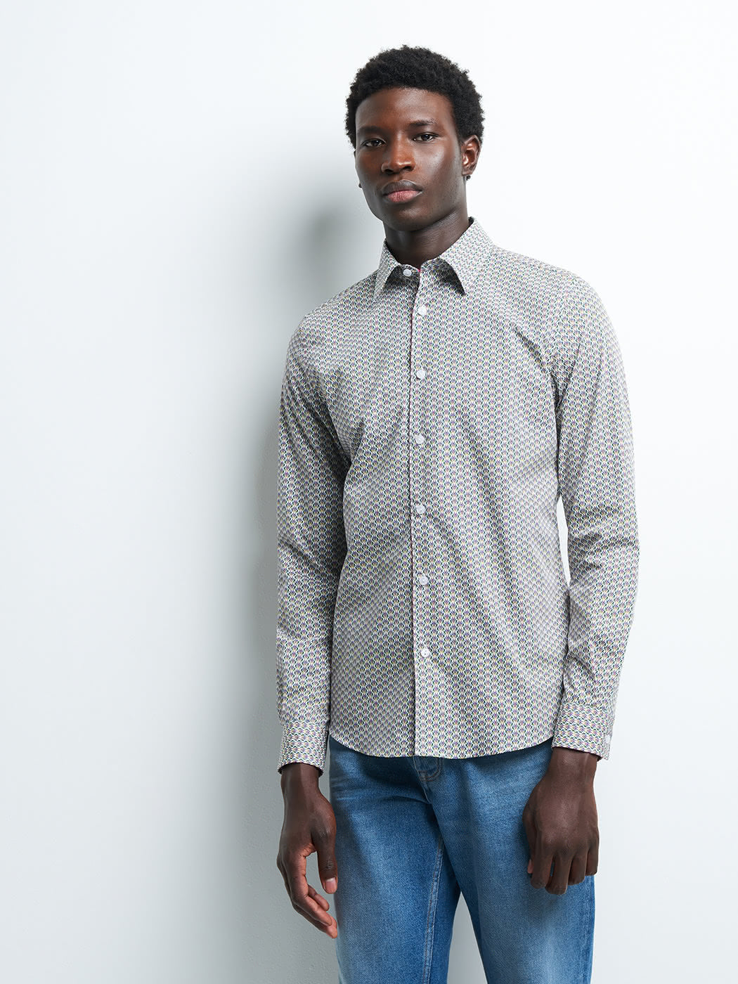 Chemise slim fleurie - DEVRED 1902