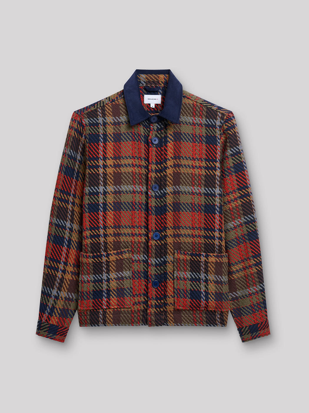 Chemise regular en jacquard à carreaux - DEVRED 1902