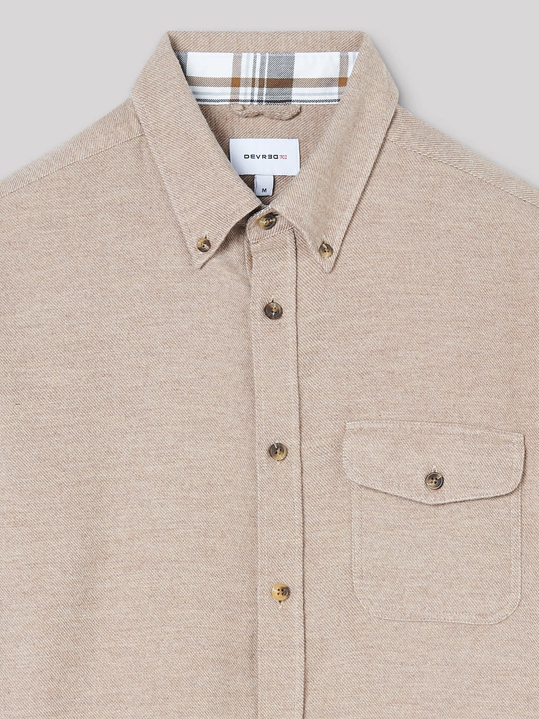 Chemise slim faux uni - DEVRED 1902