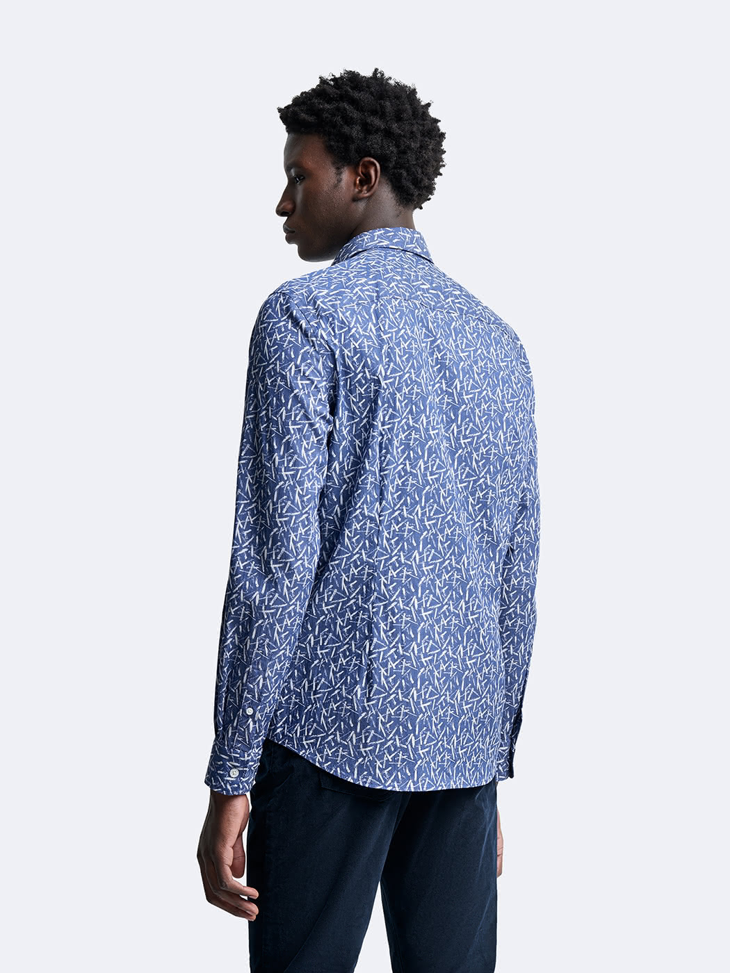 Chemise extra-slim stretch géométrique - DEVRED 1902