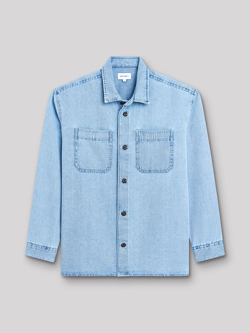 Chemise regular en denim unie - DEVRED 1902