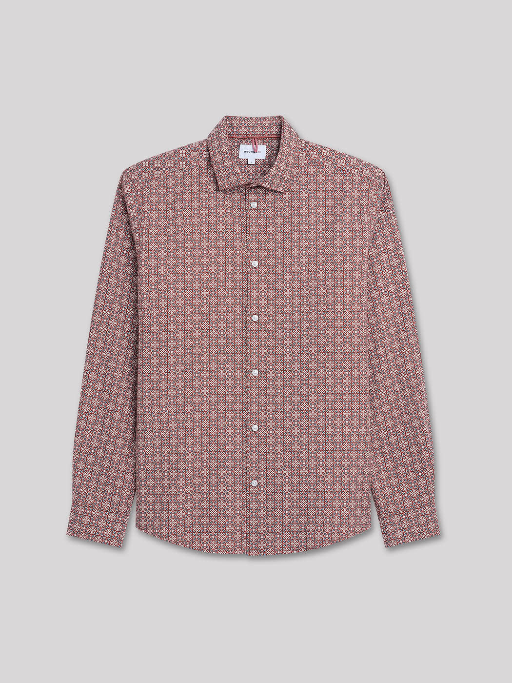 Chemise slim en twill géométrique - DEVRED 1902
