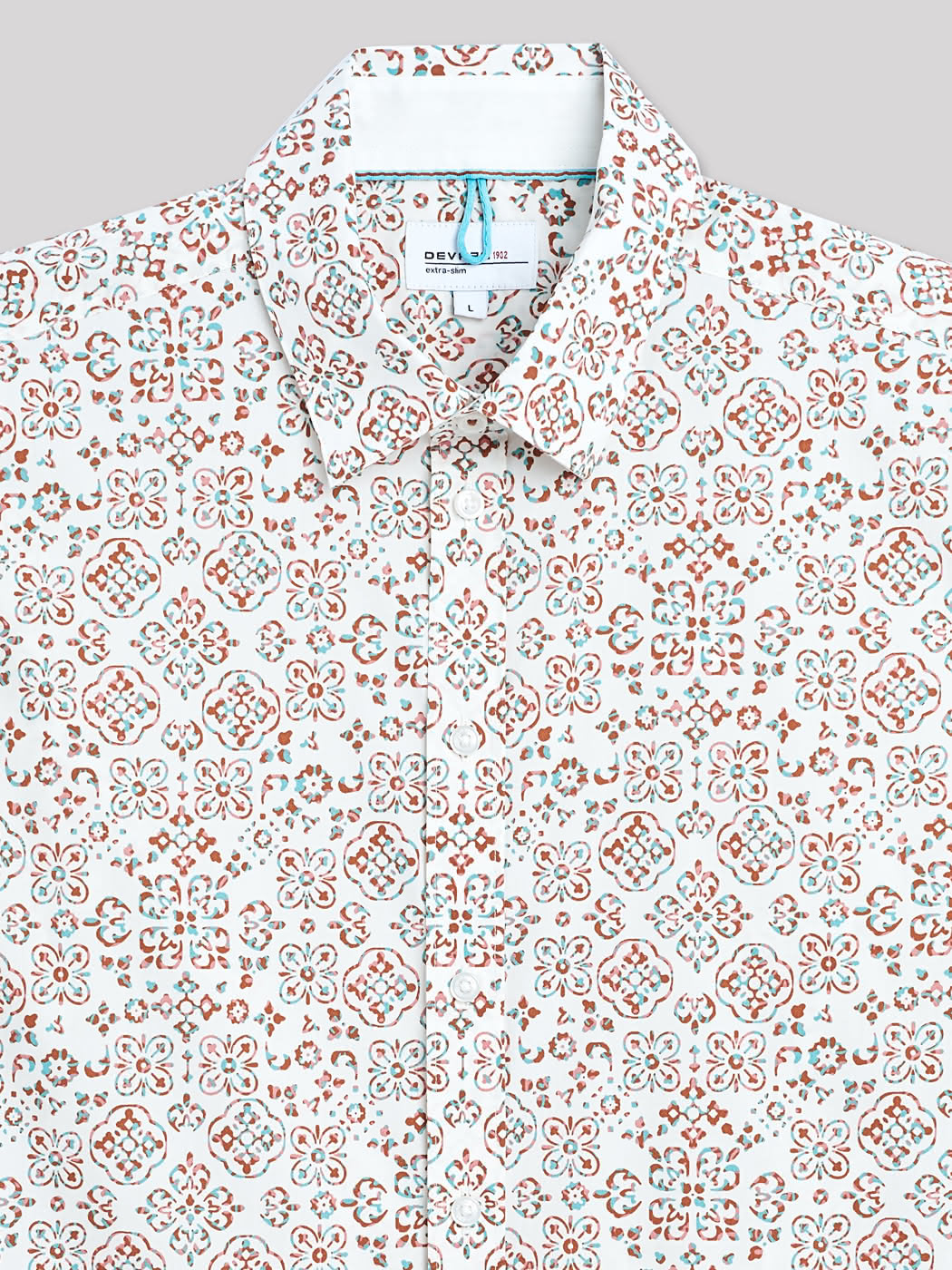 Chemise extra-slim stretch géométrique - DEVRED 1902