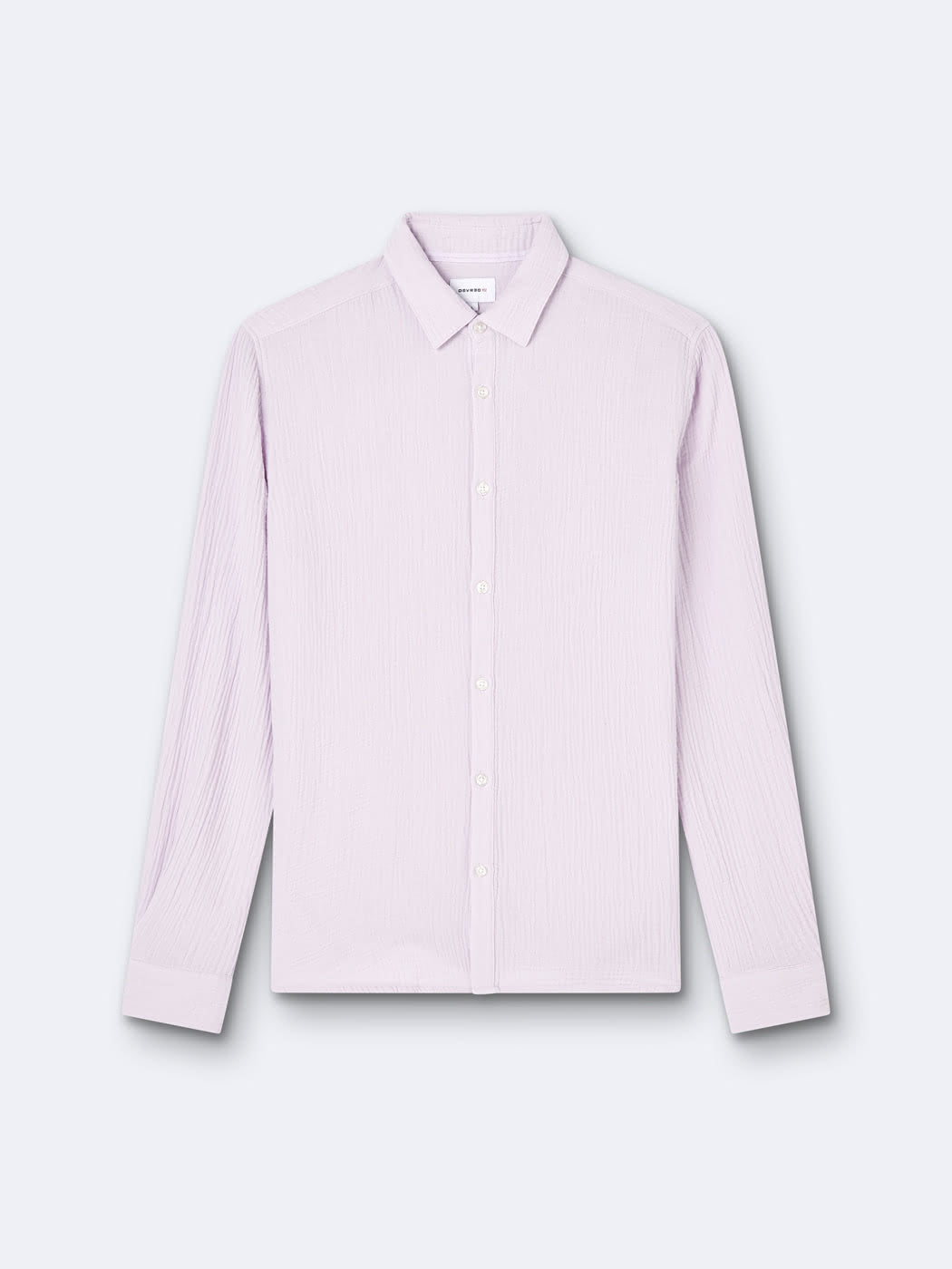Chemise slim en gaze de coton unie - DEVRED 1902